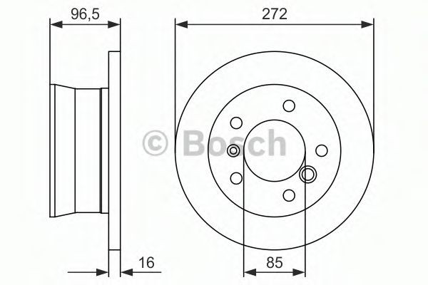 Compre 0986478433 Bosch Disco do freio traseiro