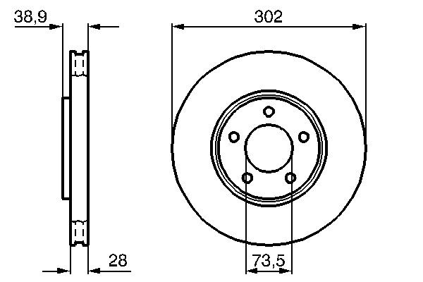 Compre 0986479117 Bosch Disco do freio dianteiro