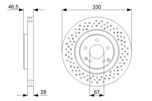 Compre 0986479135 Bosch Disco do freio dianteiro