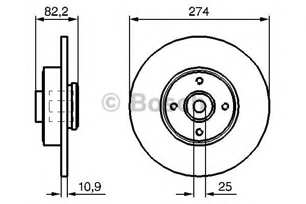 Compre 0986479270 Bosch Disco do freio traseiro