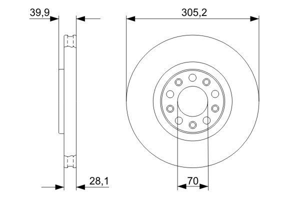 Compre 0986479291 Bosch Disco do freio dianteiro
