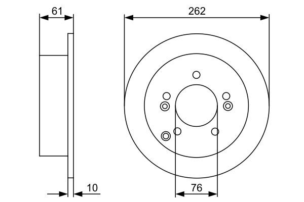 Compre 0986479345 Bosch Disco do freio traseiro