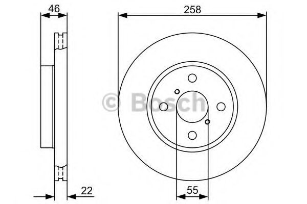 Compre 0986479363 Bosch Disco do freio dianteiro