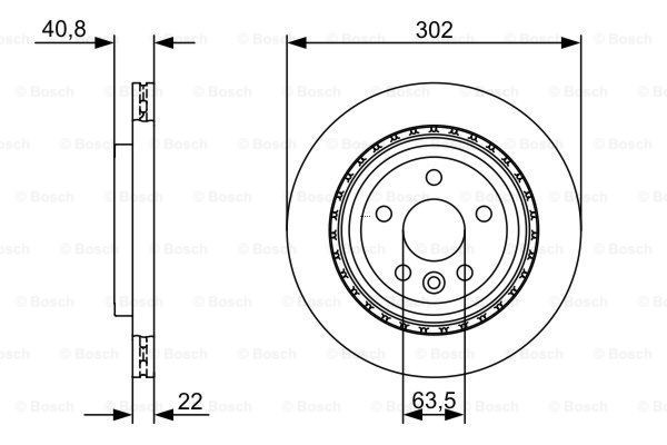 Compre 0986479398 Bosch Disco do freio traseiro
