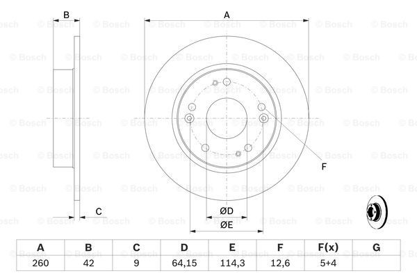 Compre 0986479451 Bosch Disco do freio traseiro