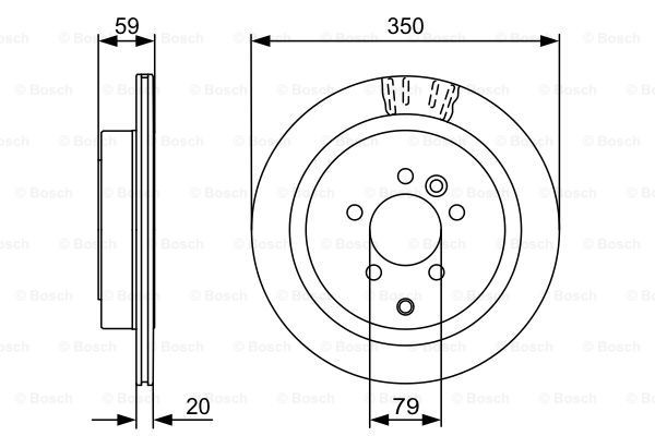 Compre 0986479492 Bosch Disco do freio traseiro