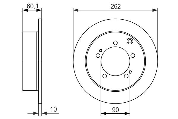 0986479603 Bosch Disco do freio traseiro