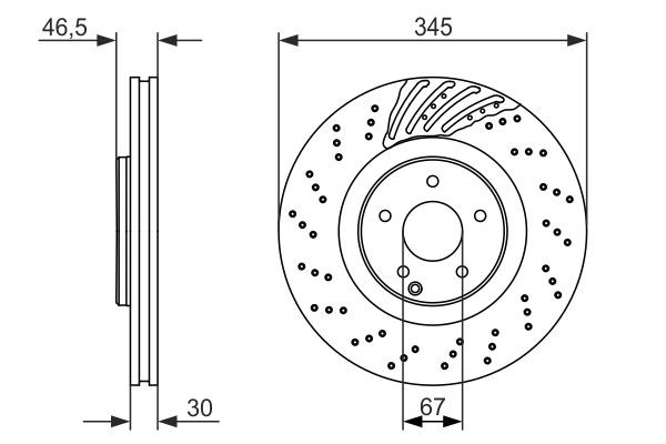 Compre 0986479651 Bosch Disco do freio dianteiro