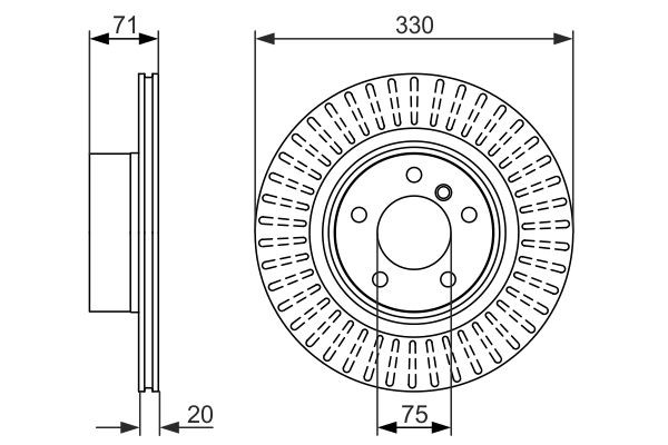 Compre 0986479727 Bosch Disco do freio traseiro