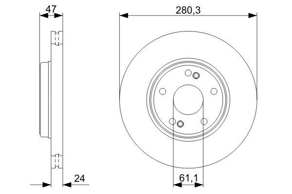 Compre 0986479743 Bosch Disco do freio dianteiro