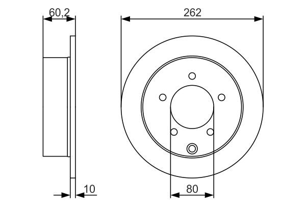 Compre 0986479A41 Bosch Disco do freio traseiro
