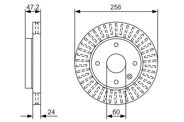 Compre 0986479A54 Bosch Disco do freio dianteiro