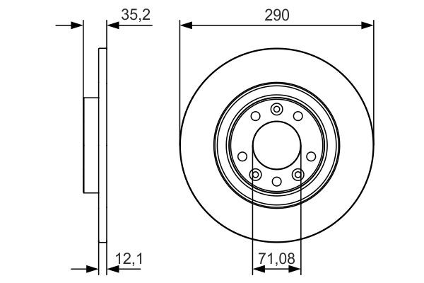 Compre 0986479C25 Bosch Disco do freio traseiro