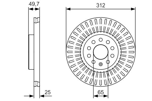 Compre 0986479C29 Bosch Disco do freio dianteiro