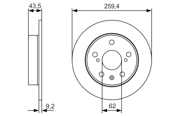 Compre 0986479C44 Bosch Disco do freio traseiro