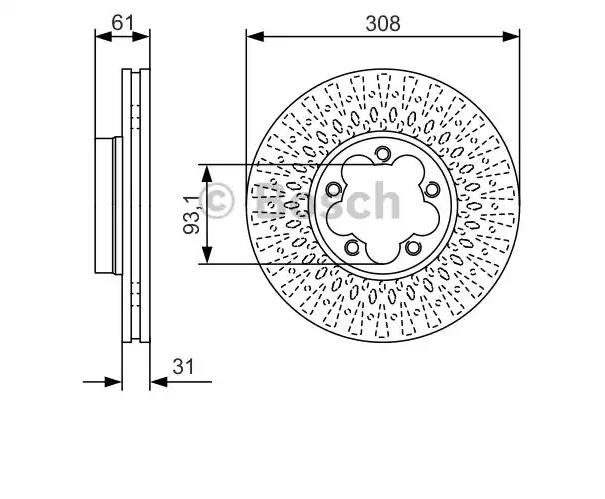 Compre 0986479C99 Bosch Disco do freio dianteiro