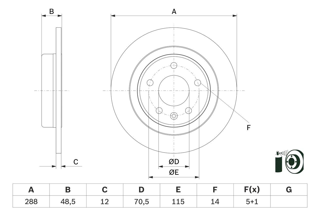 Compre 0986479F83 Bosch Disco do freio traseiro