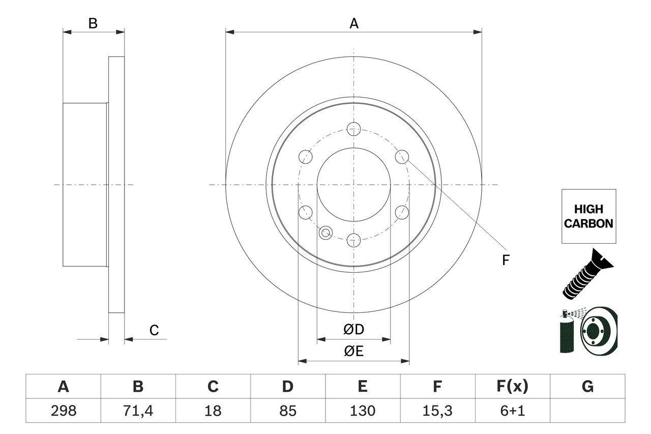 Disco do freio traseiro Mercedes Sprinter  907, 910 ao melhor preço