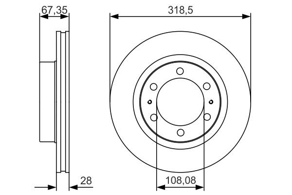 Compre 0986479R46 Bosch Disco do freio dianteiro
