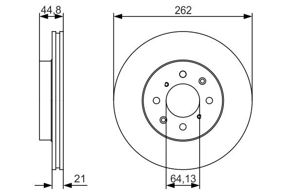 Compre 0986479R80 Bosch Disco do freio dianteiro