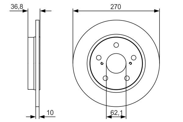 Compre 0986479S64 Bosch Disco do freio traseiro