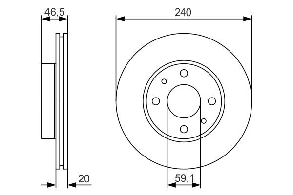 Compre 0986479S74 Bosch Disco do freio dianteiro