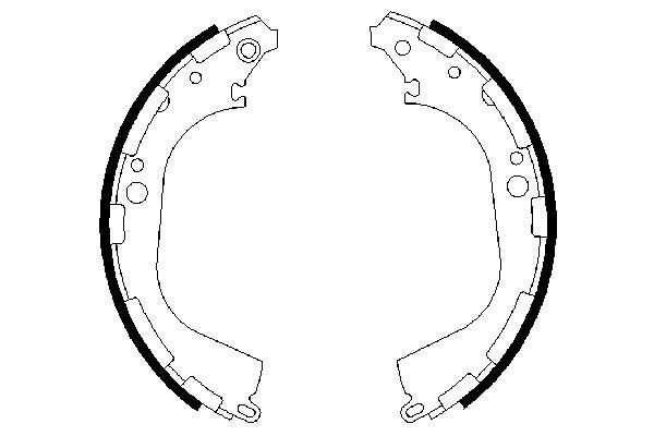 Compre 0986487464 Bosch Sapatas do freio traseiras de tambor