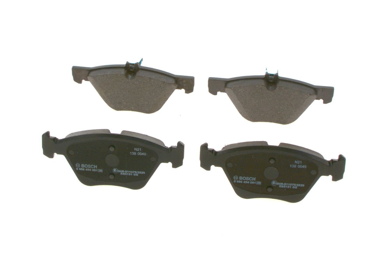 Sapatas do freio dianteiras de disco Bosch 0986494001 preço, a partir de 34,52 USD