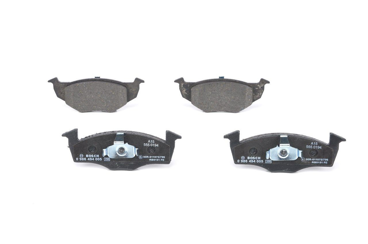Compre 0986494005 Bosch Sapatas do freio dianteiras de disco