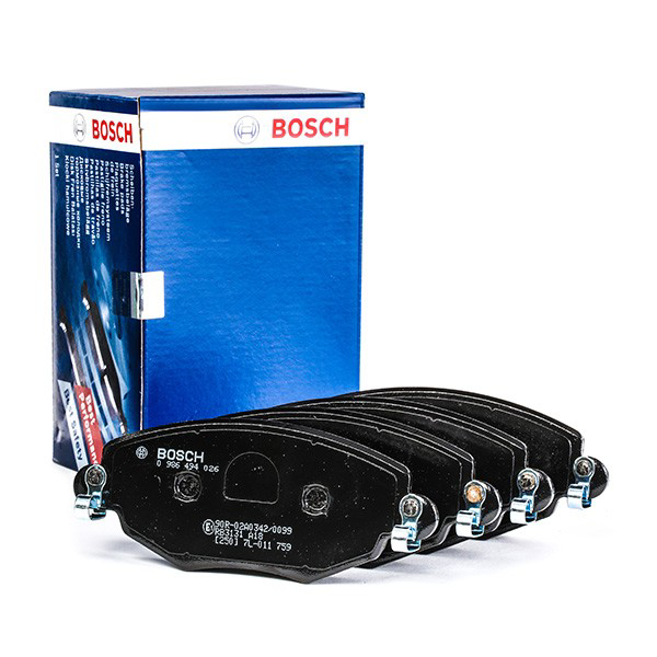 Compre 0986494026 Bosch Sapatas do freio dianteiras de disco
