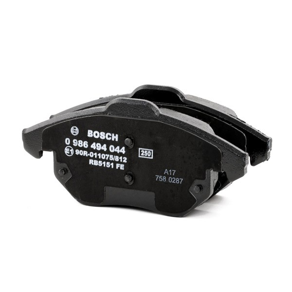 Sapatas do freio dianteiras de disco 0986494044 Bosch