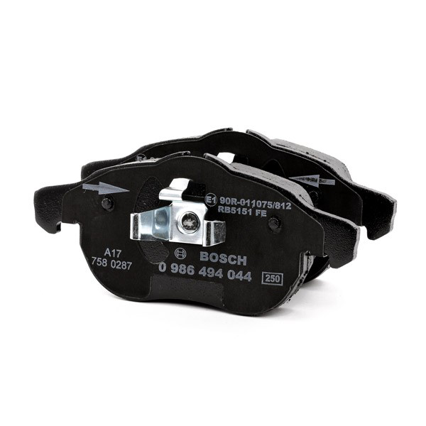 Compre 0986494044 Bosch Sapatas do freio dianteiras de disco