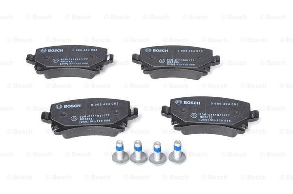 Compre 0986494053 Bosch Sapatas do freio traseiras de disco