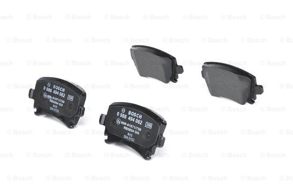 0986494062 Bosch Sapatas do freio traseiras de disco
