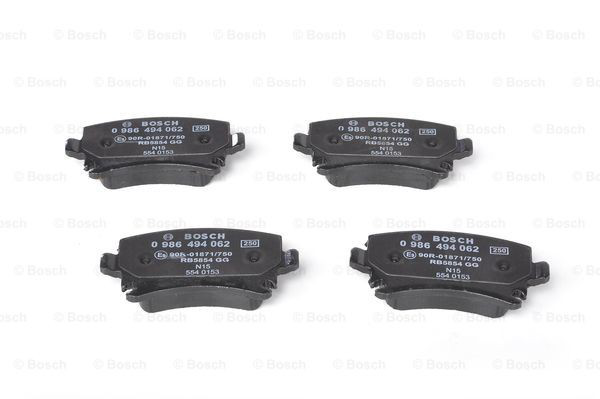 Sapatas do freio traseiras de disco 0986494062 Bosch