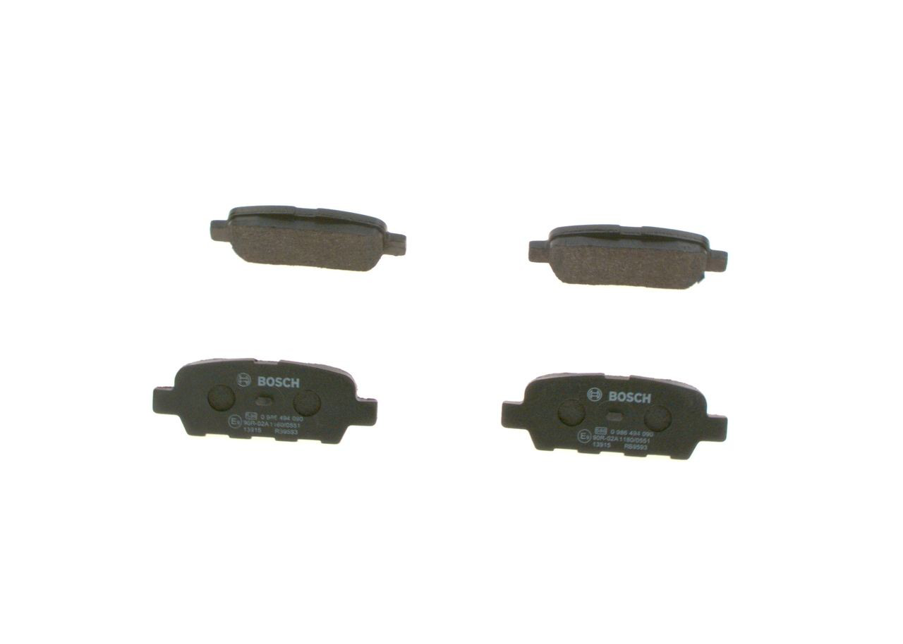 Sapatas do freio traseiras de disco Bosch 0986494090