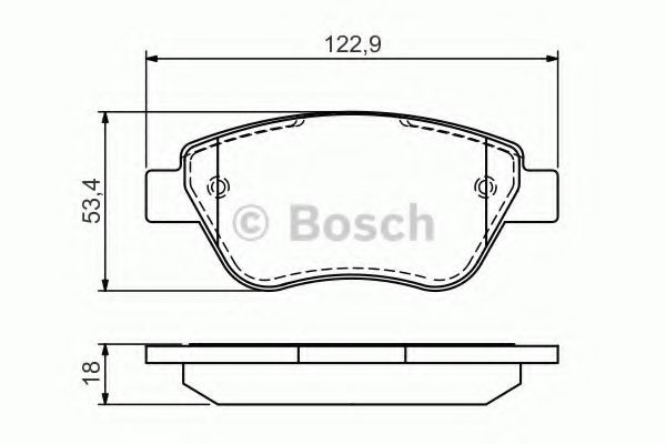 0986494132 Bosch Sapatas do freio dianteiras de disco