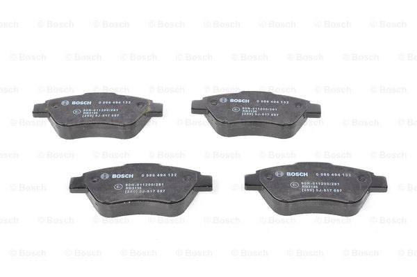 Sapatas do freio dianteiras de disco 0986494132 Bosch