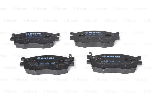 Sapatas do freio dianteiras de disco 0986494139 Bosch