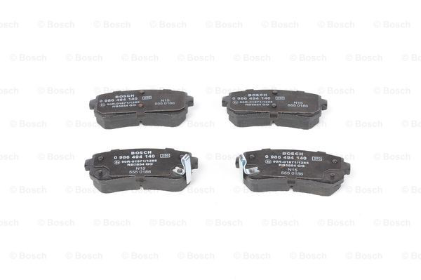 Sapatas do freio traseiras de disco 0986494140 Bosch