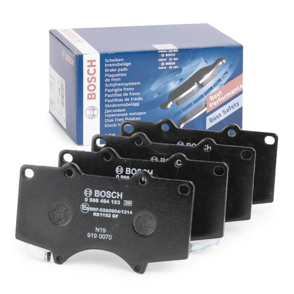 Sapatas do freio dianteiras de disco 0986494153 Bosch