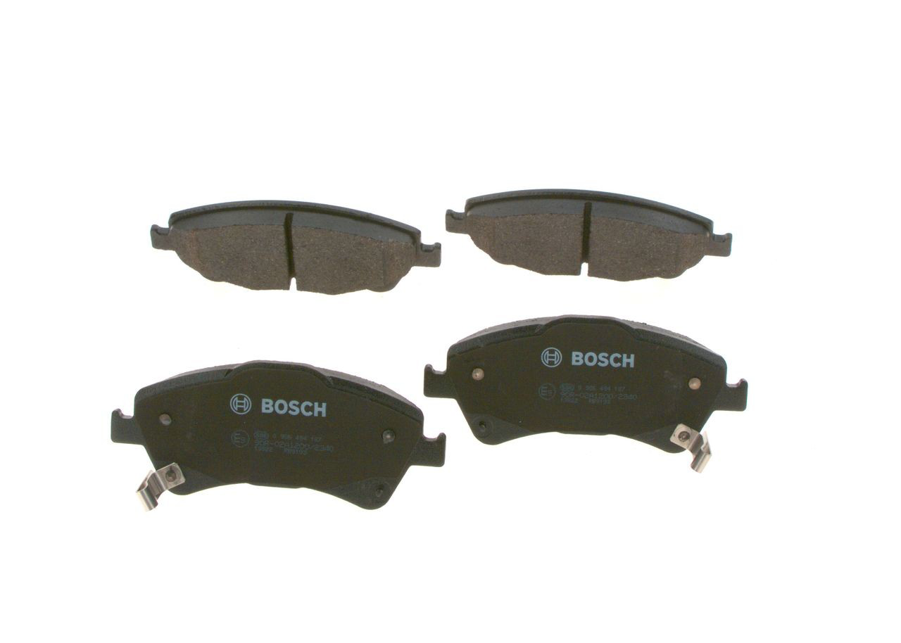 Sapatas do freio dianteiras de disco Bosch 0986494187