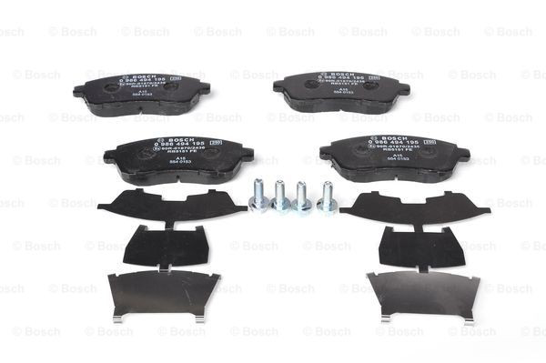 Compre 0986494195 Bosch Sapatas do freio dianteiras de disco