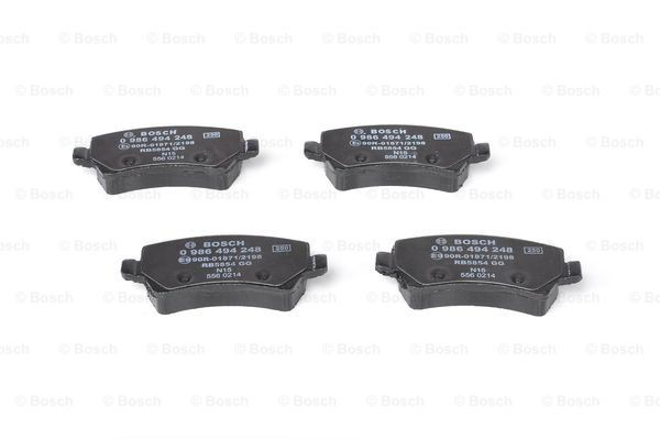 Compre 0986494248 Bosch Sapatas do freio traseiras de disco