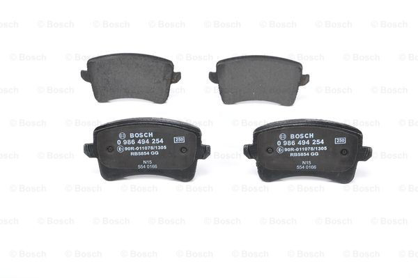 Compre 0986494254 Bosch Sapatas do freio traseiras de disco