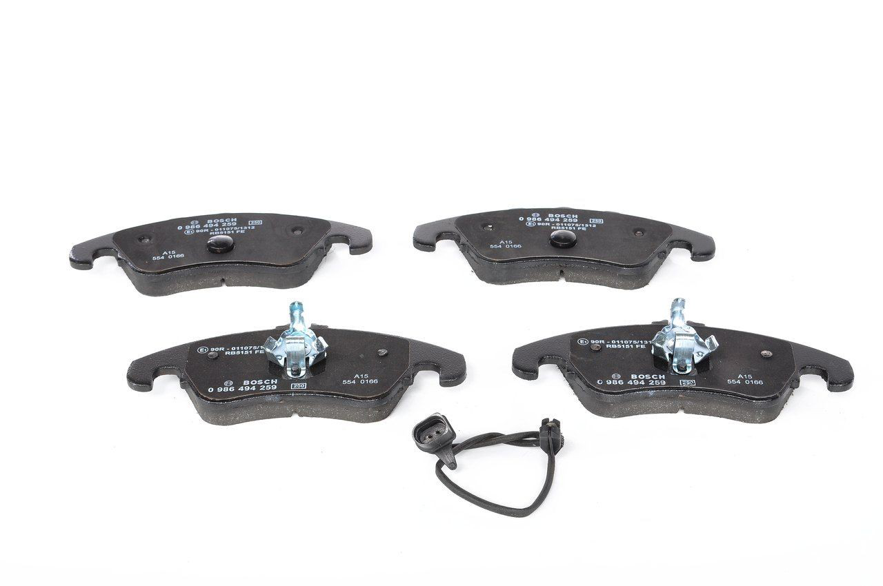 Compre 0986494259 Bosch Sapatas do freio dianteiras de disco