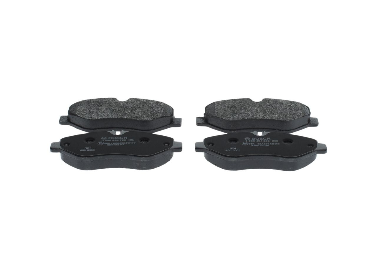 Compre 0986494293 Bosch Sapatas do freio dianteiras de disco