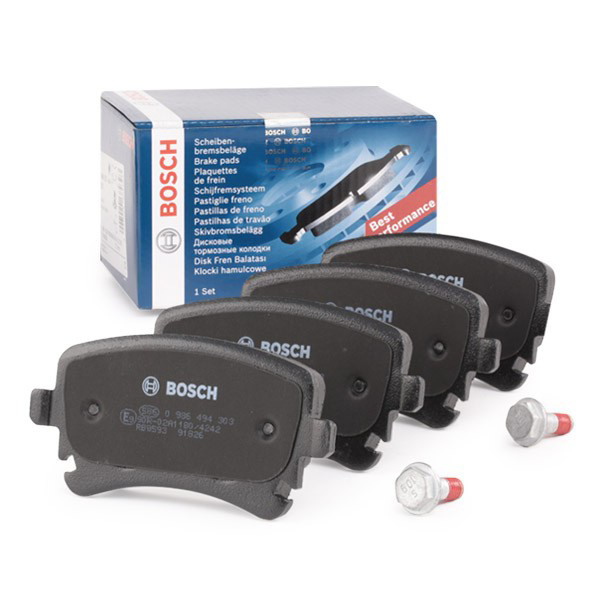 0986494303 Bosch Sapatas do freio traseiras de disco