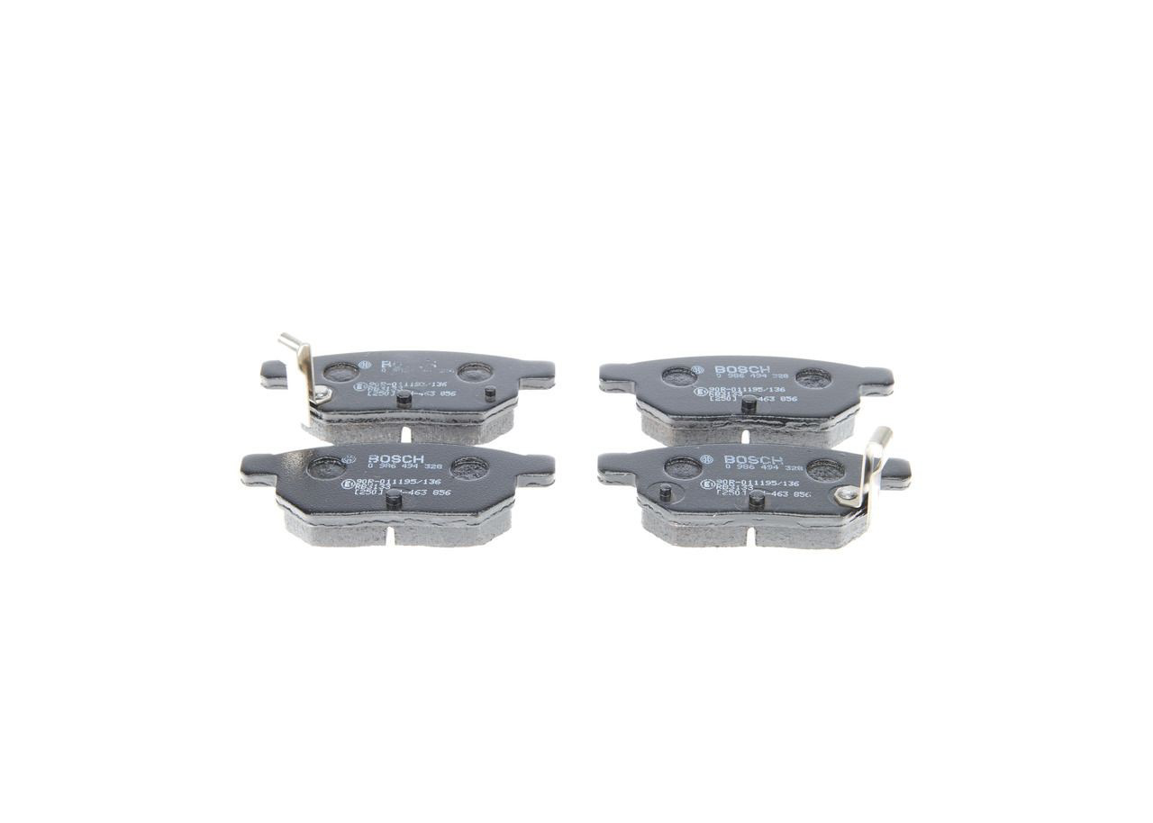 0986494328 Bosch Sapatas do freio traseiras de disco