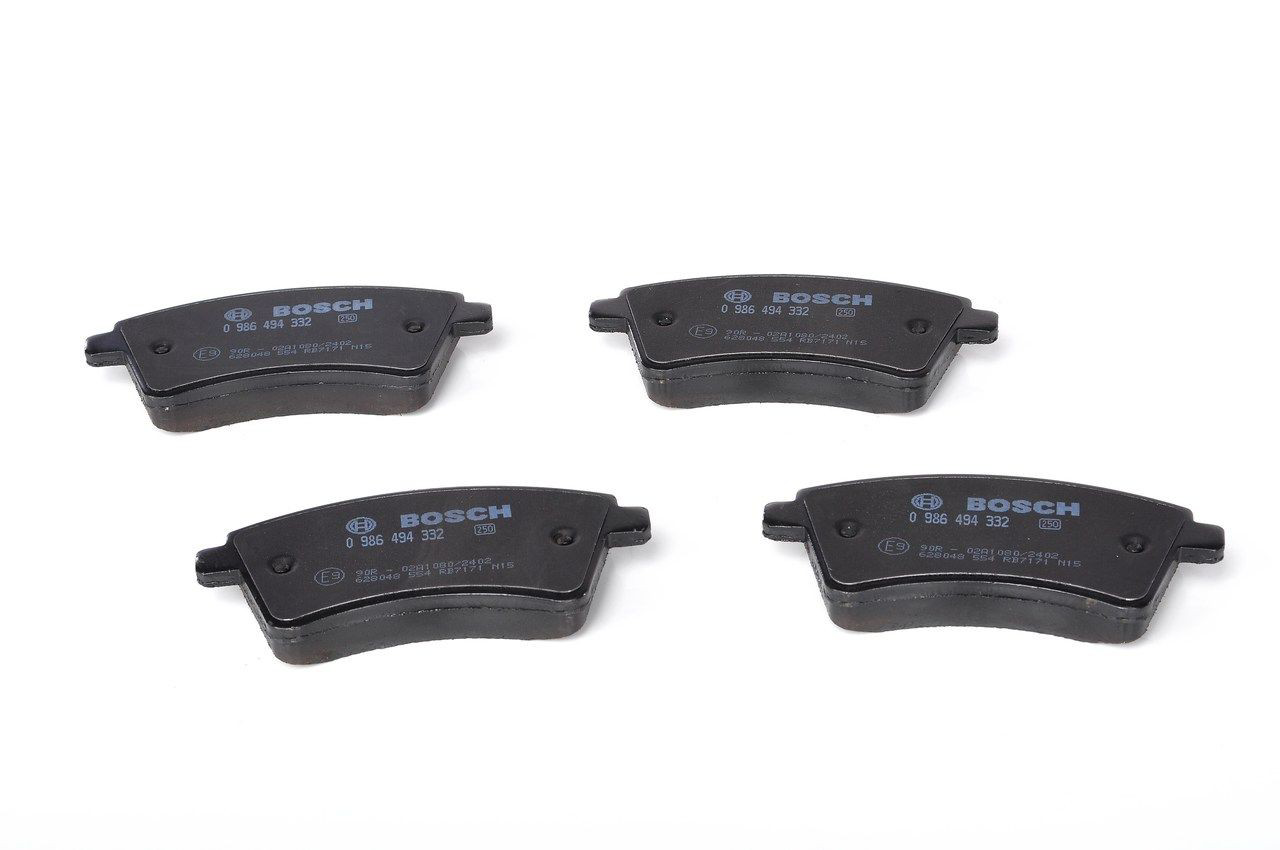 Compre 0986494332 Bosch Sapatas do freio dianteiras de disco